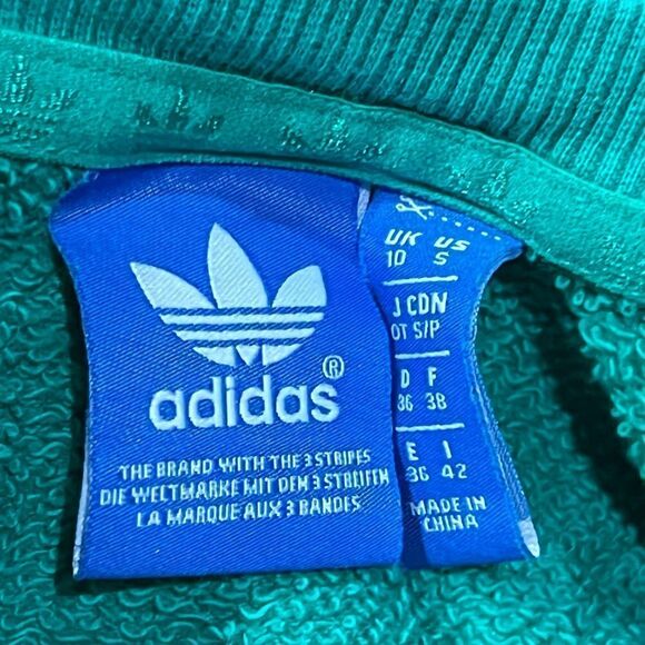 Adidas Equestrian Logo Green Sweatshirt Women’s Small - Picture 3 of 3